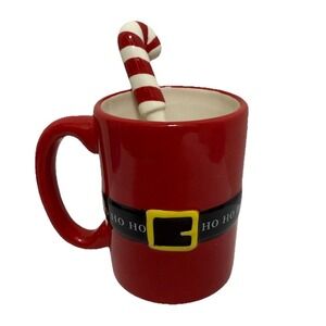 Hallmark Ho Ho Ho Christmas Mug For‎ Coffee Or Coco With Spoon
